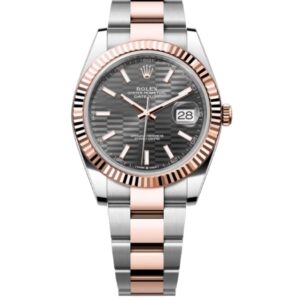 롤렉스 데이저스트 41mm Counterweight 126331-0019 Half Rose Gold Fluted Grey Dial[ARF]