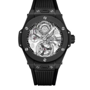 위블로 빅뱅 Tourbillon 45mm 419.CI.0170.RX Ceramic Rubber Strap Arabic Numerals Skeletonized Dial[HB]
