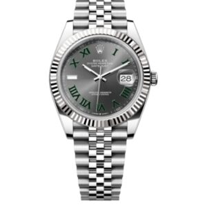 롤렉스 데이저스트 41mm 126334-0022 Wimbledon Full 904L Roman Number Grey Dial Jubilee[VS]