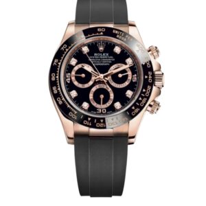 롤렉스 데이토나 40mm 116515LN Rose Gold Rubber Strap Baguette Diamond Pink Dial[CLEAN]