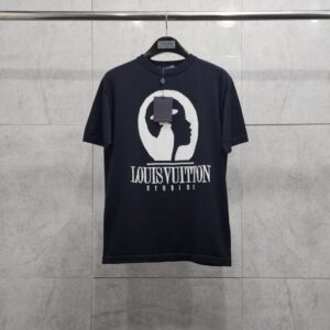 [국내배송]루이비통 쇼트 슬리브드 코튼 인따르시아 크루넥 반팔니트