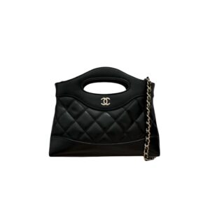 [프리미엄/해외배송]샤넬 31백 나노 CC 체인 백(블랙/금장/램스킨)