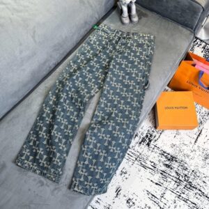 [국내배송]크롬하츠 십자가 자카드 데님팬츠