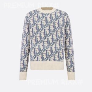 [국내배송]디올 24fw 오블리크 자카드 라운드 스웨터