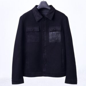 [국내배송]로에베 레더포켓 니트자켓