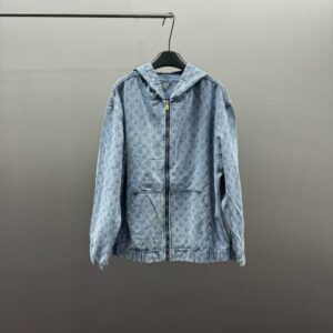 [국내배송]루이비통 멀티자수 로고 데님 후드 집업