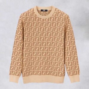 [국내배송]팬디 FF 자카드 울 블렌드 니트 풀오버 (슬림핏)