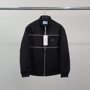 [국내배송]프라다 로고와펜 라인 스웨이드 자켓