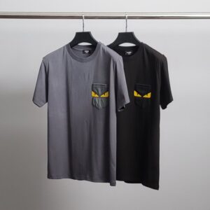 [국내배송]펜디 포켓아이 라운드 반팔티