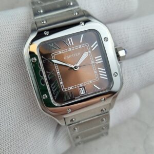 [국내배송]까르띠에 산토스 브라운다이얼