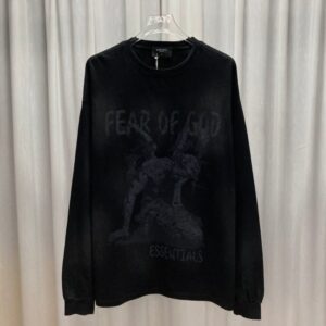 [국내배송]피*어오브갓 FOG ESSENTIALS 우울한 엔젤레터 로고 프린트 워싱 티셔츠