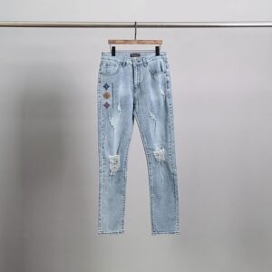 [국내배송]루이비통 멀티모노 프린팅 워싱 청바지