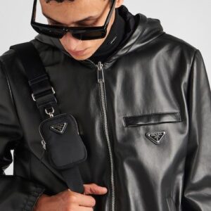 [국내배송]프라다 UPW281 후디 레더 자켓 (완제품)