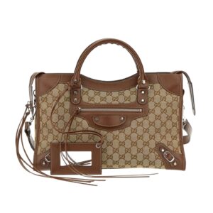 [프리미엄/해외배송]구찌 구찌x발렌시아가 미디엄 네오 클래식백(GG수프림/브라운)