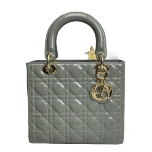 [탑티어/해외배송]디올 레이디 디올 미디엄 백(그레이/까나쥬/페이턴트)