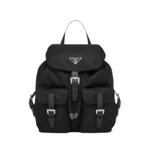 [프리미엄/해외배송]프라다 리나일론 백팩 스몰(블랙/은장)