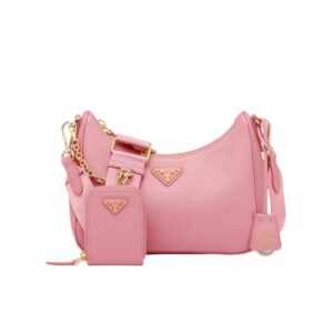 [프리미엄/해외배송]프라다 리에디션 사피아노 숄더백(페탈 핑크)