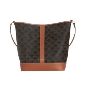 [프리미엄/해외배송]셀린느 버킷 백 미디엄(탠/트리옹프 캔버스)