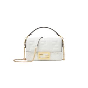 [프리미엄/해외배송]펜디 바게트 백 미니 FF(화이트)