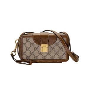 [프리미엄/해외배송]구찌 클래스프 클로저 미니 크로스백(GG수프림/브라운)