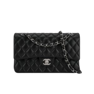 [프리미엄/해외배송]샤넬 클래식 플랩 백 미디엄(블랙/은장/램스킨)