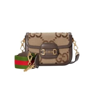 [프리미엄/해외배송]구찌 홀스빗 1955 미니 숄더백(GG수프림/점보로고 브라운)