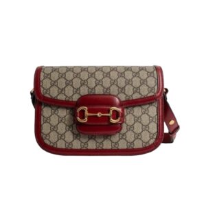 [프리미엄/해외배송]구찌 홀스빗 1955 스몰 숄더백(GG수프림/레드)